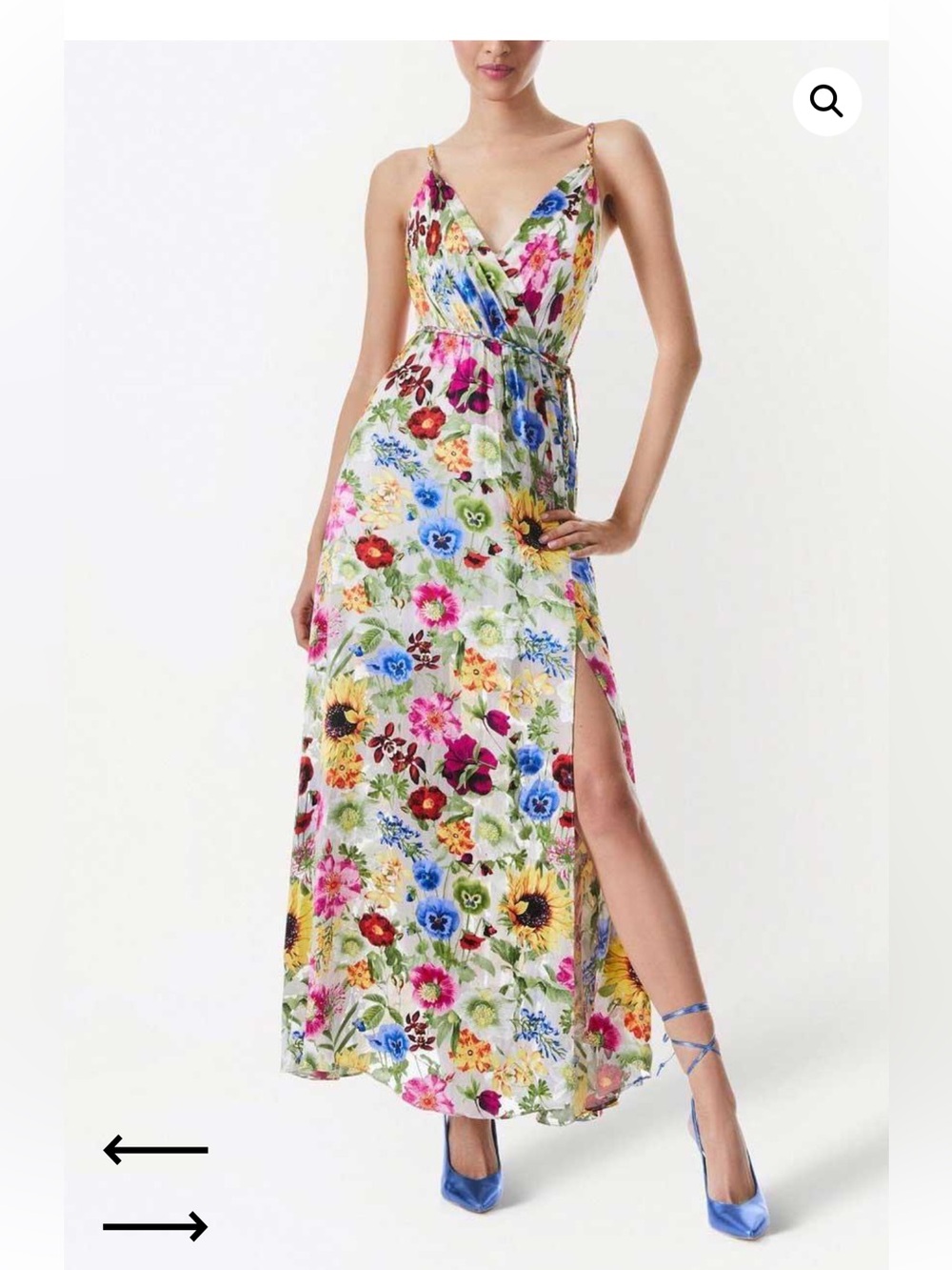 Alice + Olivia Samantha Mock Wrap Maxi Dress Sunday Stroll size 4 video